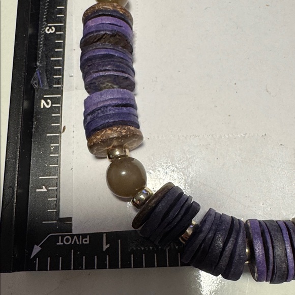 Chico’s Boho Purple Beaded Statement Necklace (BR1010/2) - Picture 7 of 9